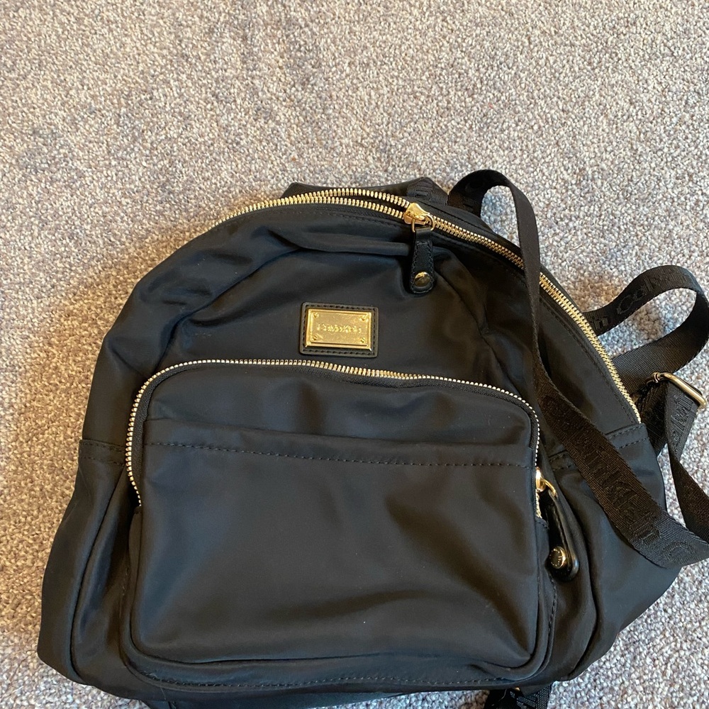 Black Calvin Klein mini backpack